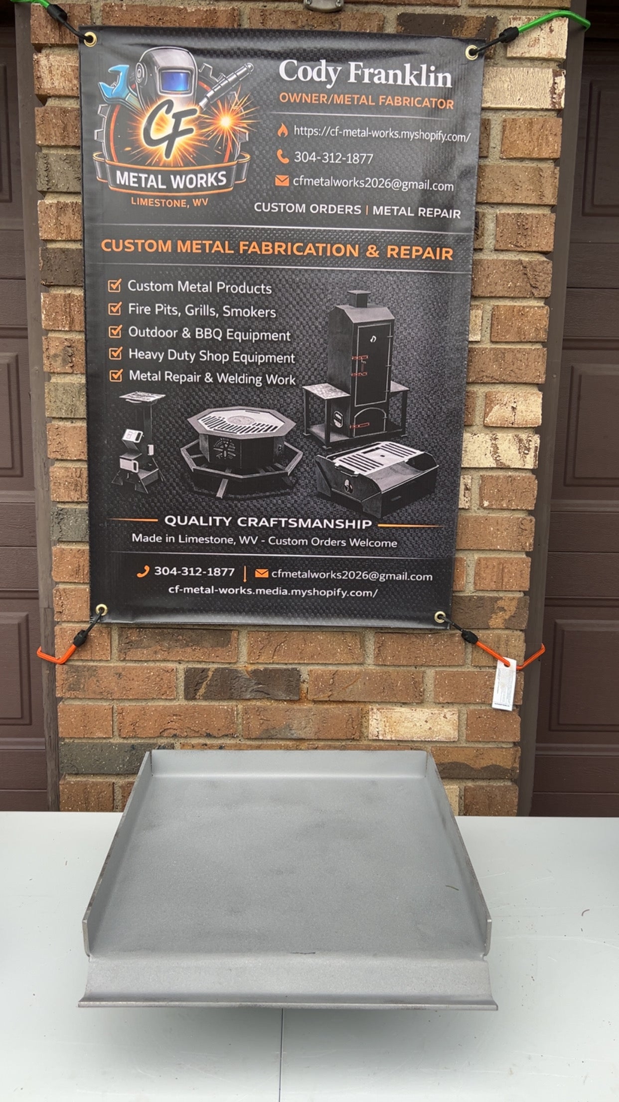 16” griddle top